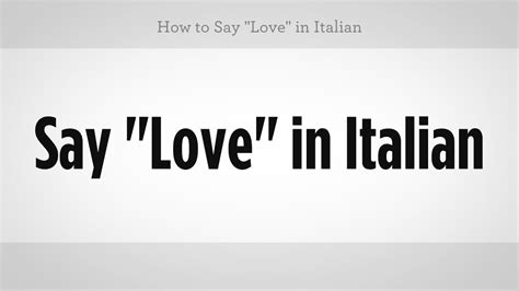 How do you say i love in italian. Things To Know About How do you say i love in italian. 
